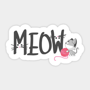 Meow Sticker